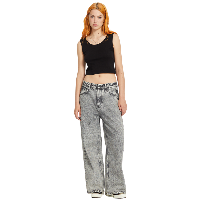 Volcom - Beeggy Denim Pants - Grey Vintage - Baggy Fit Jeans