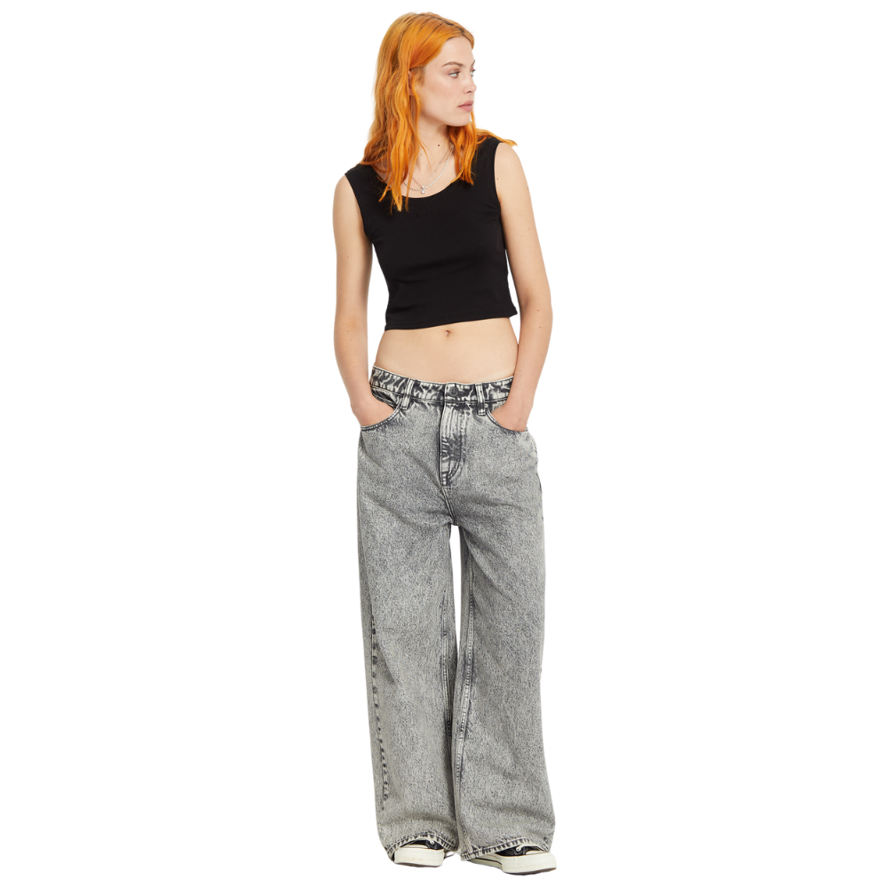 Volcom - Beeggy Denim Pants - Grey Vintage - Baggy Fit Jeans