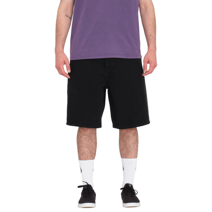 Volcom - Billow Denim Short - Black - Baggy Short