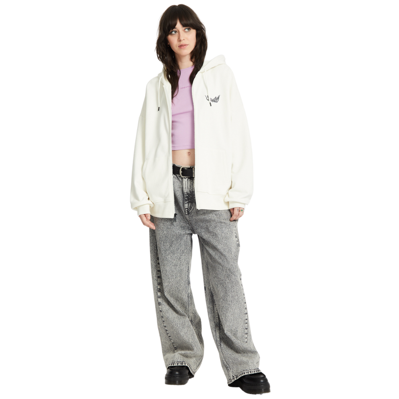 Volcom - FA Alix Zip Fleece - Star White - Zip Hoodie