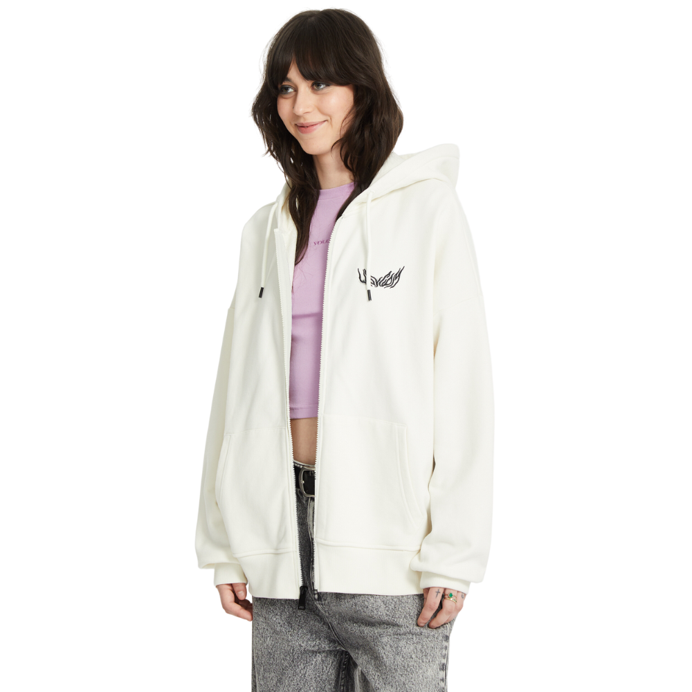 Volcom - FA Alix Zip Fleece - Star White - Zip Hoodie