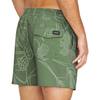 Volcom - Lido Print Trunk 16 - Light Olive - Swimshort