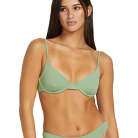 Volcom - Simply Seamless Demi Uwire - Grass Green - Bikini Top