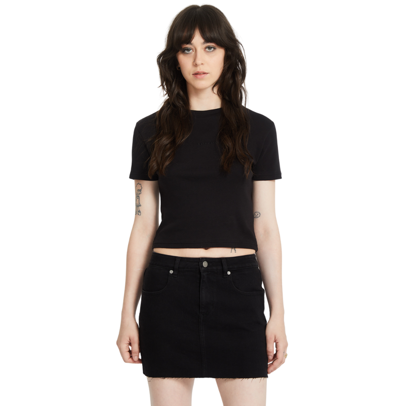 Volcom - Volcomstone Tight Crop - Black - Crop Top