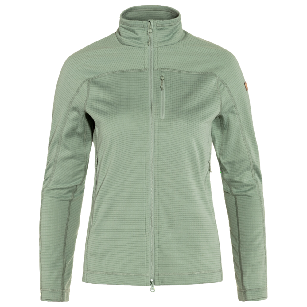 FjällRäven - Abisko Lite Fleece Jacket W - Misty Green - Outdoor-Jacke