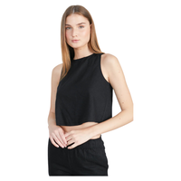 24Colours - Top - Black - Crop Top