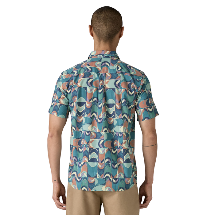 Patagonia - Ms Go To Shirt - Swallowtail Geo: Still Blue - Kurzarmhemd