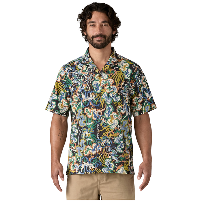 Patagonia - Ms Tidal Threads Camp Shirt - Undersea: Ink Black - Kurzarmhemd