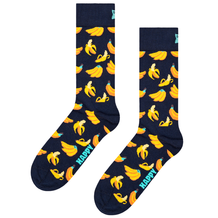 Happy Socks  - Banana Sock - Navy - Socken