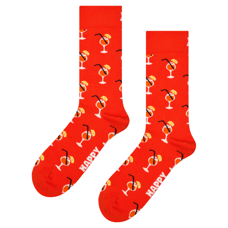 Happy Socks  - Orange Spritz Sock - Dark Orange - Socken