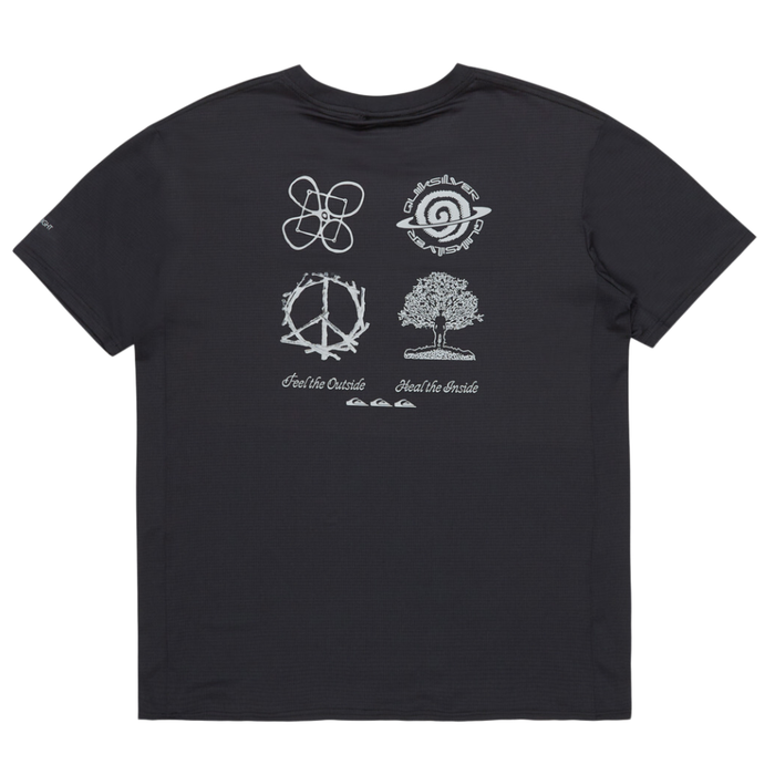 Quiksilver - Lap Time SS Tee - Black - Outdoor-Shirt  Kurzarm
