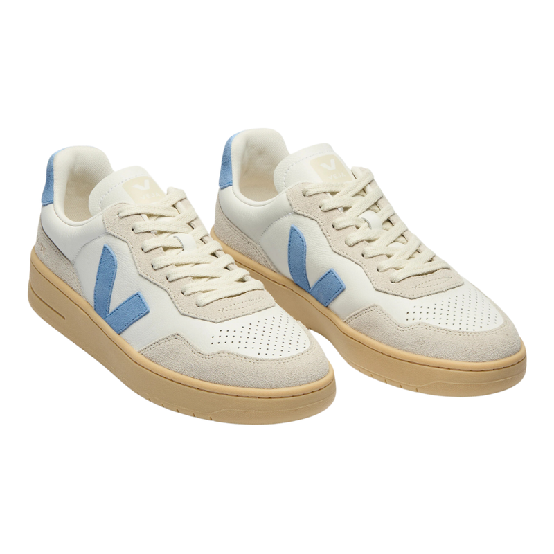 Veja - V-90 - Extra-White_Aqua_Natural - Sneaker