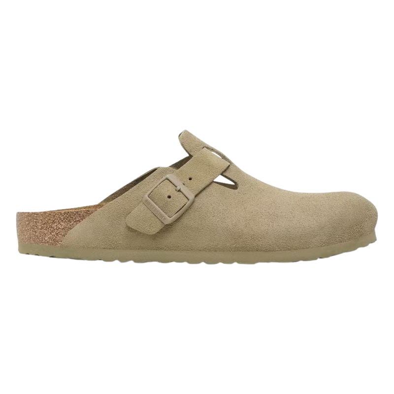 Birkenstock - Boston Suede Leather - Faded Khaki - Sandale