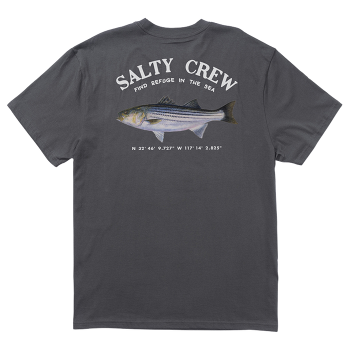 Salty Crew - Striper SS Tee - Charcoal - T-Shirt