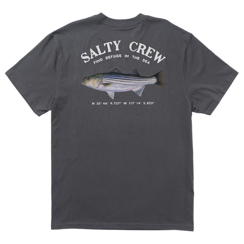 Salty Crew - Striper SS Tee - Charcoal - T-Shirt