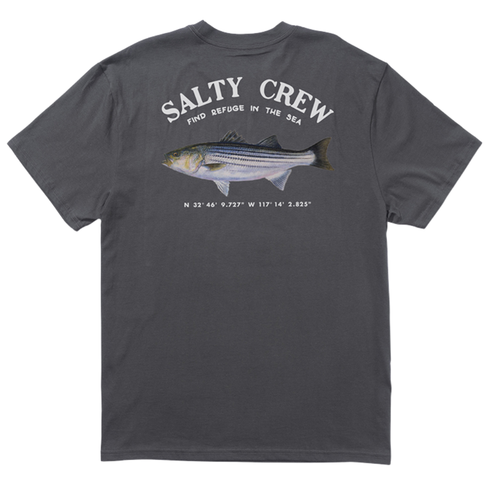 Salty Crew - Striper SS Tee - Charcoal - T-Shirt