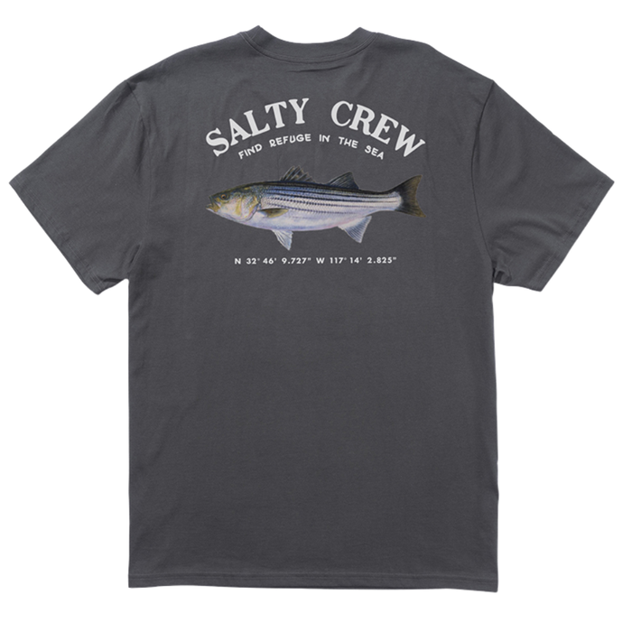 Salty Crew - Striper SS Tee - Charcoal - T-Shirt