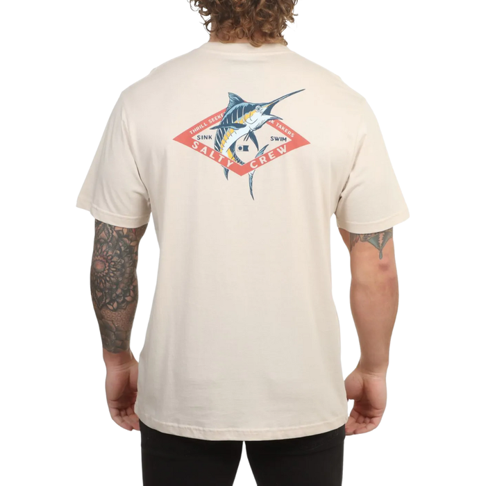 Salty Crew - Diamond Marlin SS Tee - Moonbeam - T-Shirt