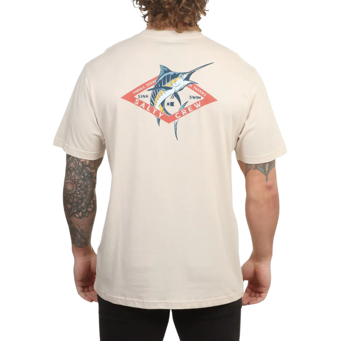 Salty Crew - Diamond Marlin SS Tee - Moonbeam - T-Shirt