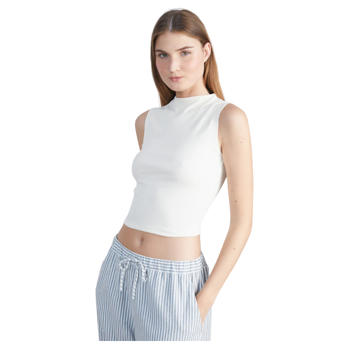 24Colours - Top - Offwhite - Crop Top