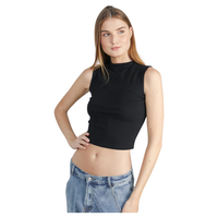 24Colours - Top - Black - Crop Top