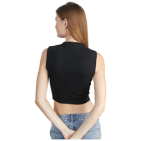 24Colours - Top - Black - Crop Top