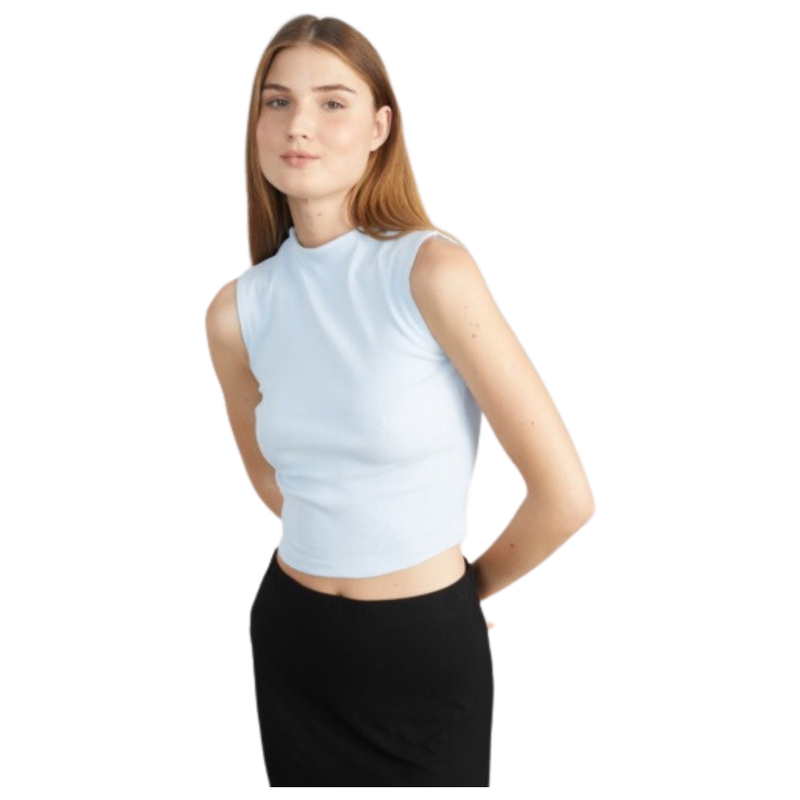 24Colours - Top - Light Blue - Crop Top