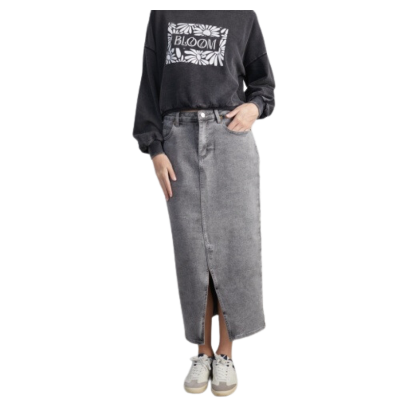 24Colours - Skirt - Grey - Rock Lang
