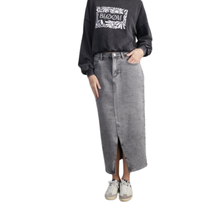 24Colours - Skirt - Grey - Rock Lang