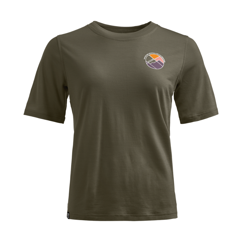 Ortovox - 140 Cool Round Landscape Ts W - Dark Wild Herbs - Outdoor-Shirt  Kurzarm