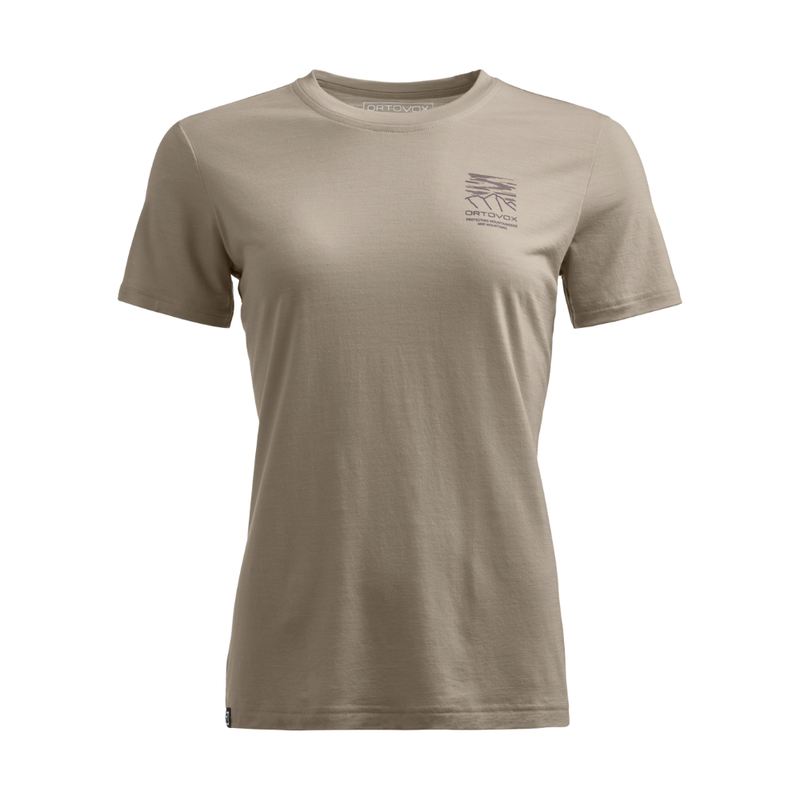 Ortovox - 150 Cool Mtn Mission Ts W - Grey Sand - Outdoor-Shirt  Kurzarm