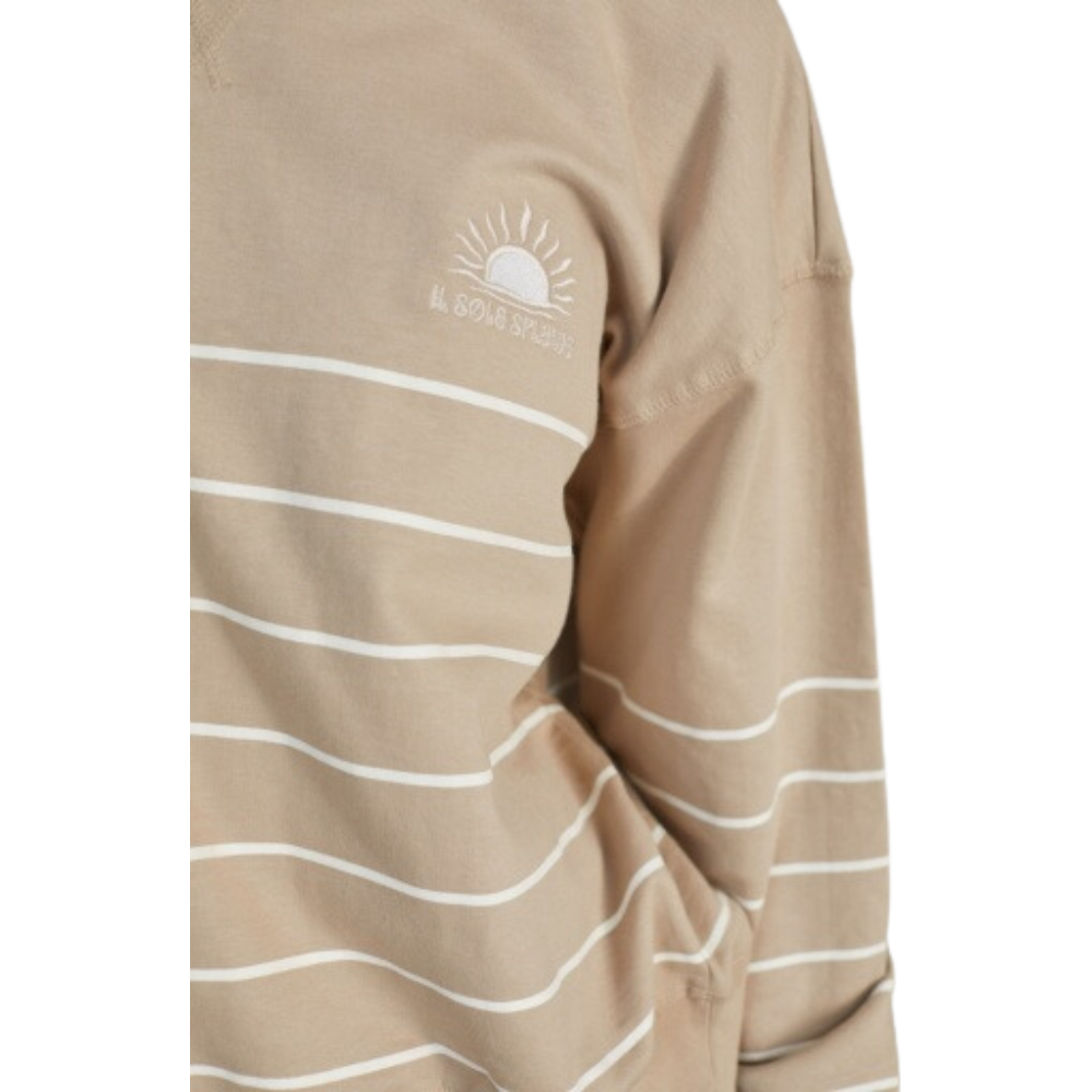 24Colours - Sweatshirt - Taupe - T-Shirt Langarm