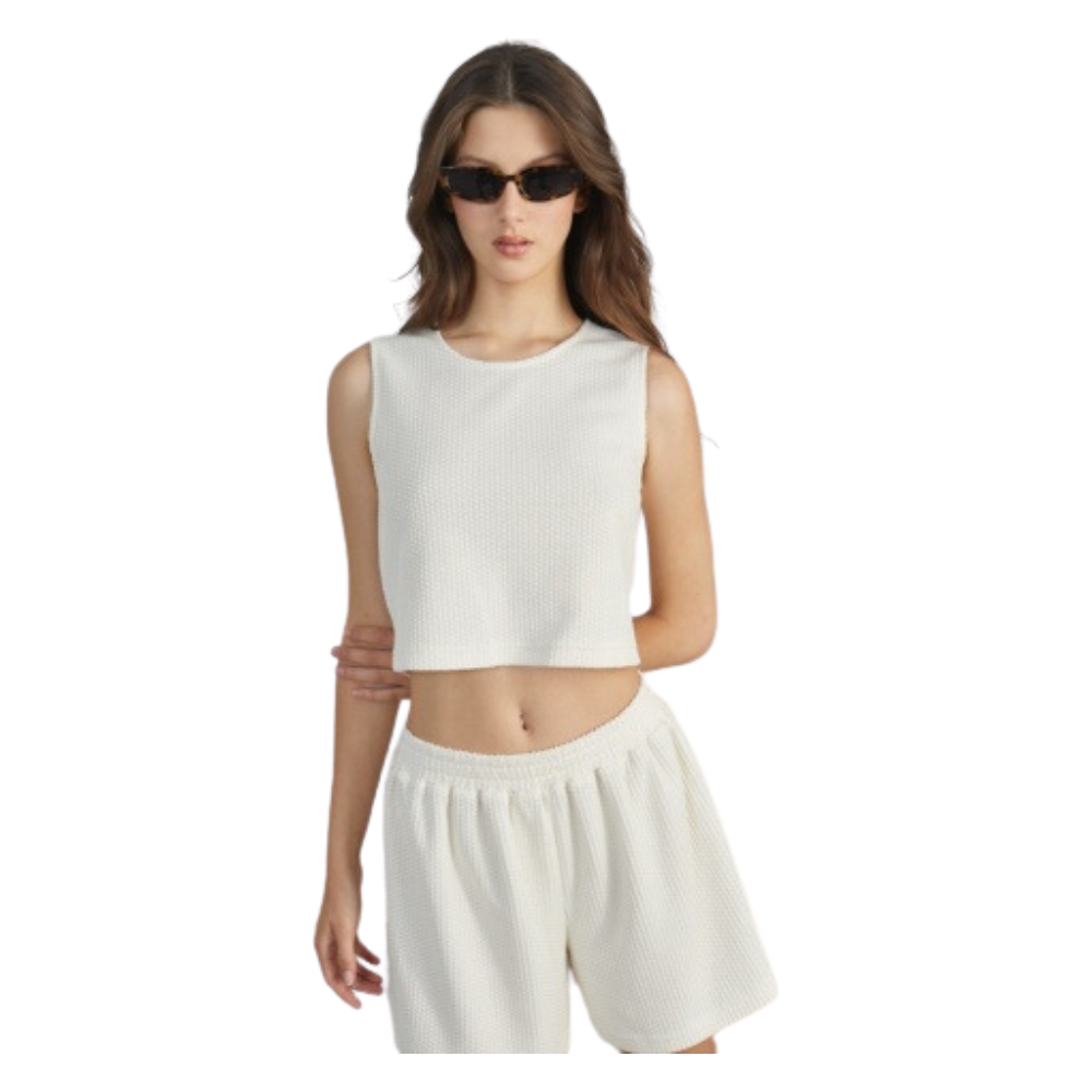 24Colours - Pullover - White - Crop Top