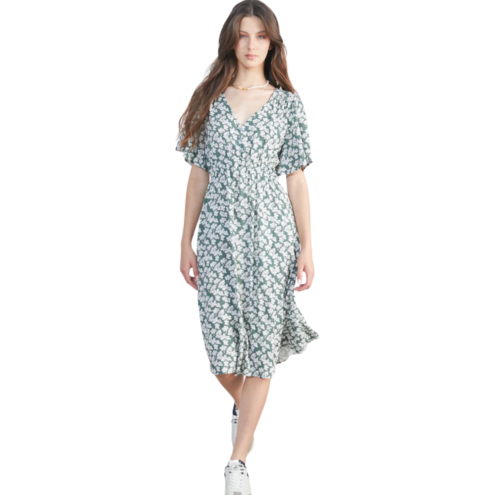 24Colours - Dress - Green - Kleid Lang