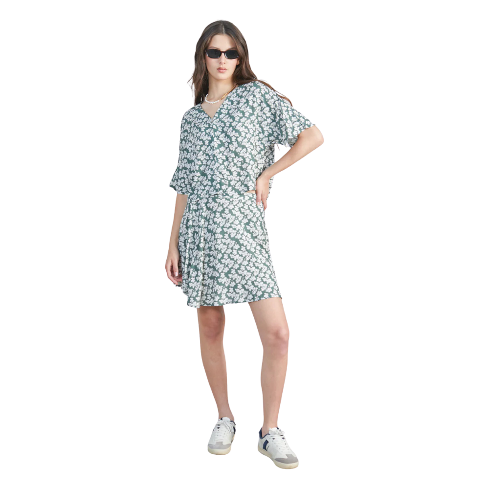 24Colours - Shirt - Green - Kurzarmhemd