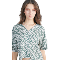 24Colours - Shirt - Green - Kurzarmhemd