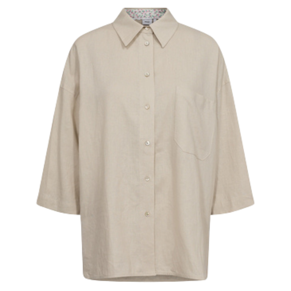 Nümph - Nuyngva Shirt - Gray Morn - Kurzarmhemd