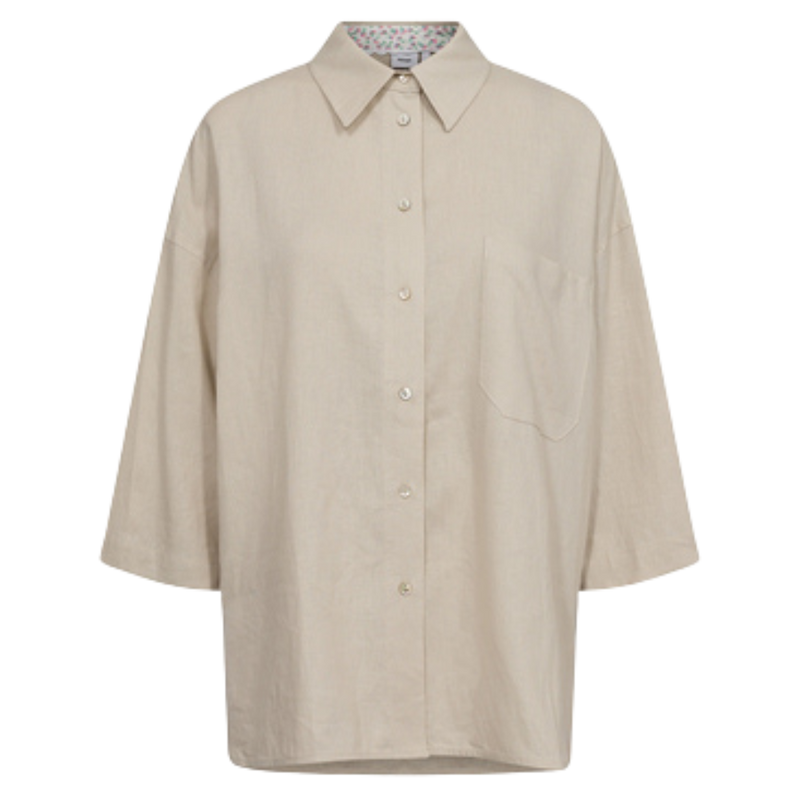 Nümph - Nuyngva Shirt - Gray Morn - Kurzarmhemd