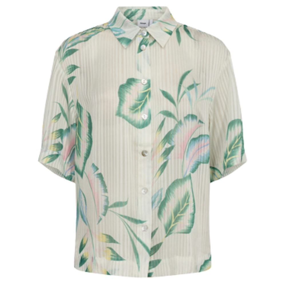 Nümph - Nuwivian Shirt - Pristine - Kurzarmhemd