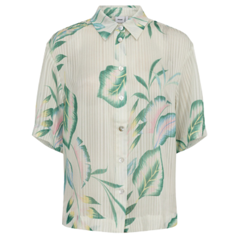 Nümph - Nuwivian Shirt - Pristine - Kurzarmhemd