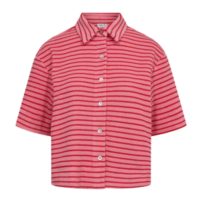 Nümph - Numosha Shirt - Flamingo Pink - Kurzarmhemd