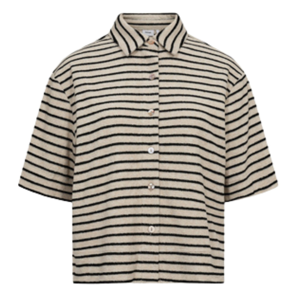 Nümph - Numosha Shirt - Gray Morn - Kurzarmhemd