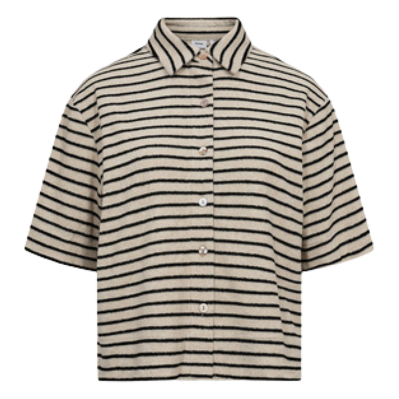 Nümph - Numosha Shirt - Gray Morn - Kurzarmhemd