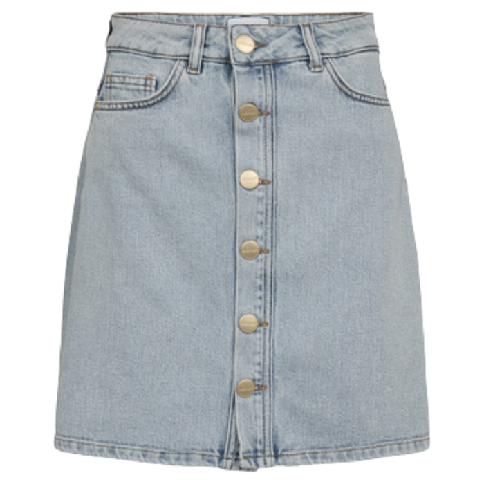 Nümph - Nutoronto Skirt - Light Blue Denim - Rock Kurz