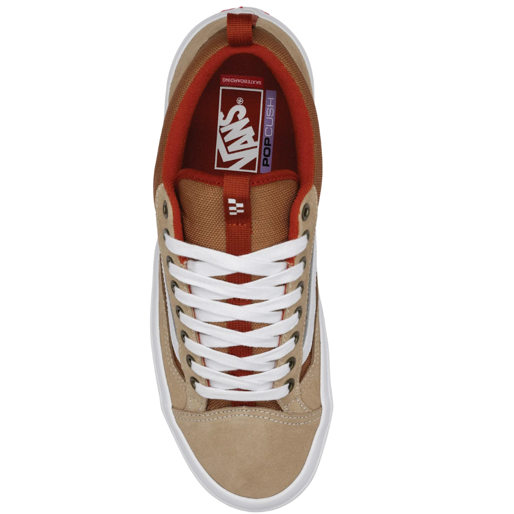 Vans - Skate Old Skool 36+  - Khaki/Burnt Orange - Skateschuh