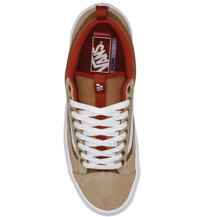 Vans - Skate Old Skool 36+  - Khaki/Burnt Orange - Skateschuh