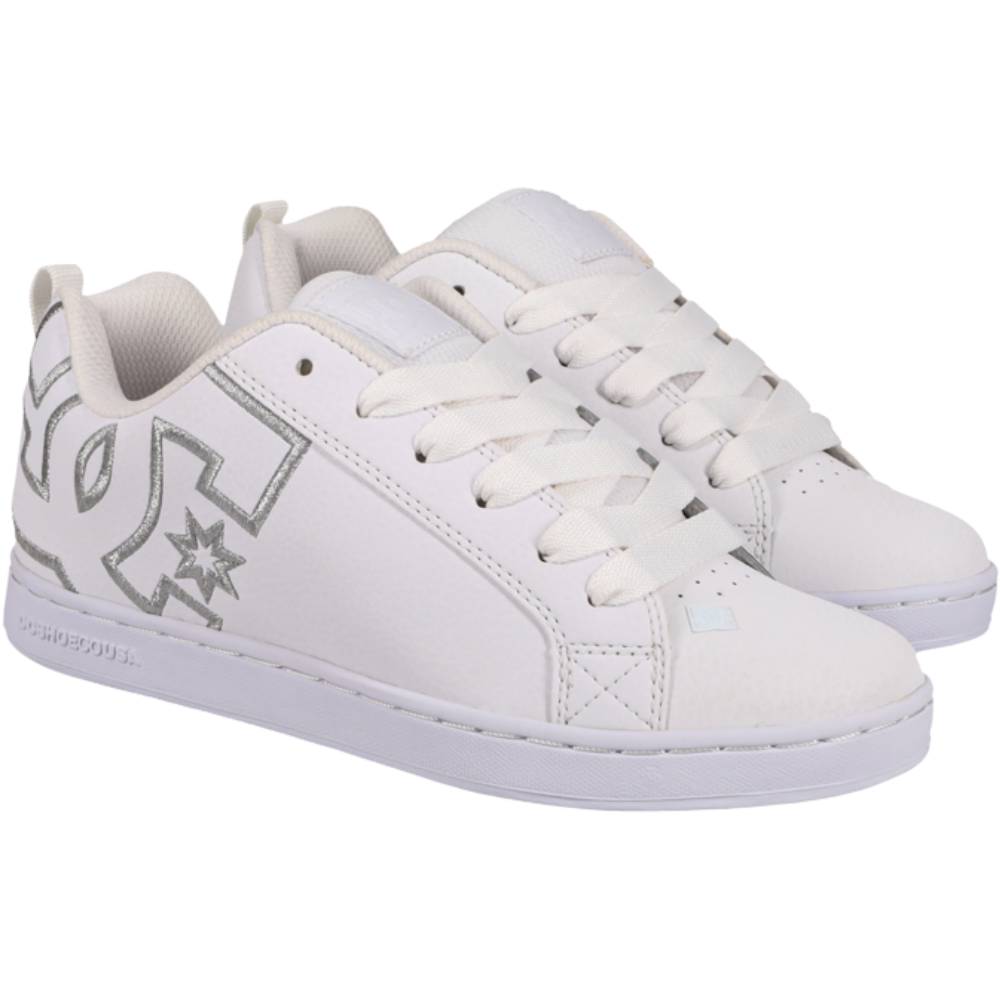 DC - Court Graffik - White/Silver - Sneaker
