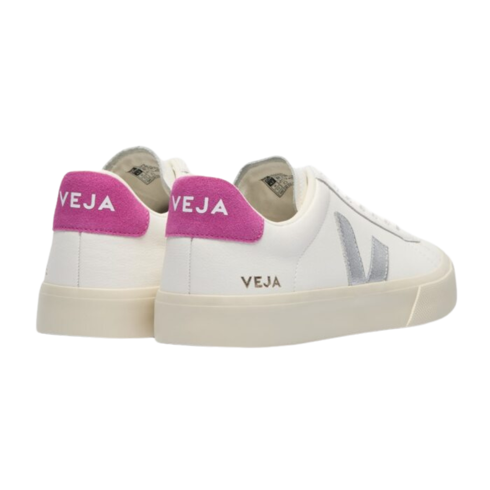 Veja - Campo - Leath Whi Silver Ultraviolet - Sneaker