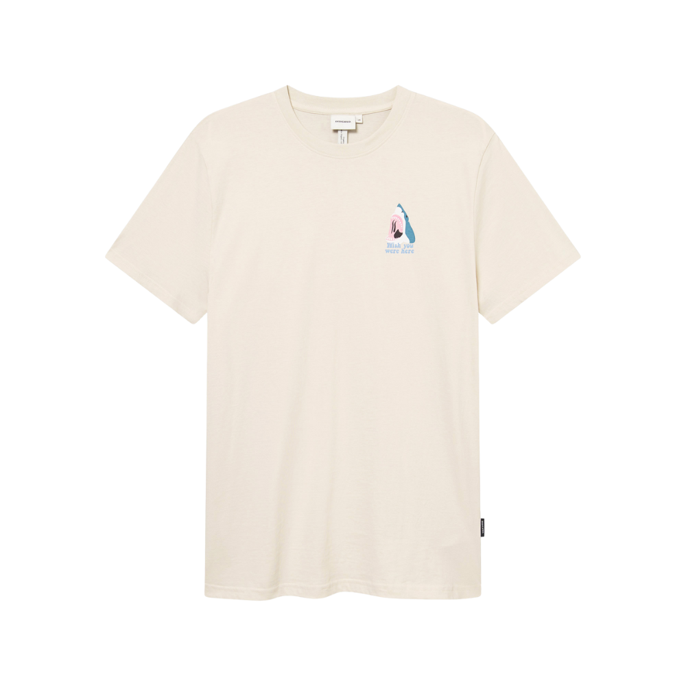 Dedicated - Stockholm Wish Chest  - Oat White - T-Shirt