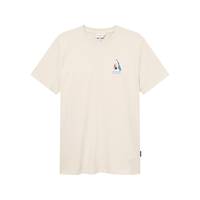 Dedicated - Stockholm Wish Chest  - Oat White - T-Shirt